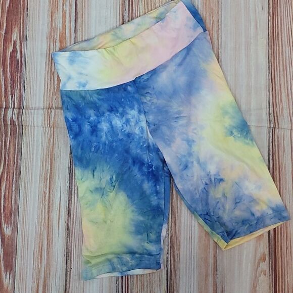 𝅺white Birch Tie Dye Twist Tank Bike Short Lounge Set - Picture 5 of 9